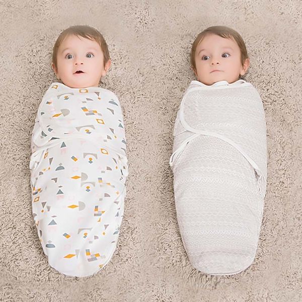 Gigoteuses Bébés nés Bébé Swaddle Wrap Enveloppe 100% Coton 06 Mois Couverture Swaddling Sleepsack 230601