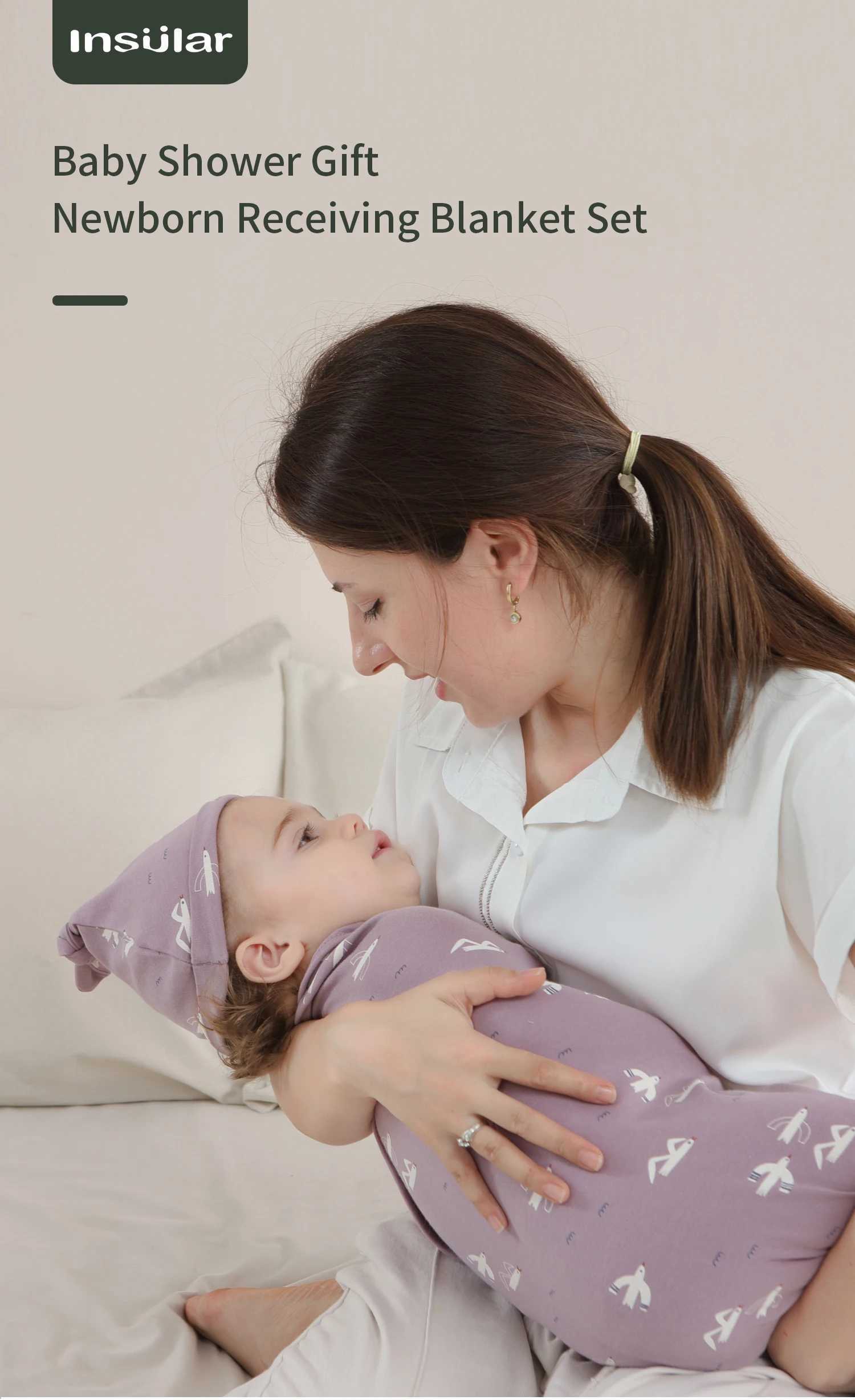 أكياس النوم أطفال أكياس نوم مع قبعة حديثي الولادة طفل شرنقة القماش الالتفاف مغلف القطن 0-12 شهر