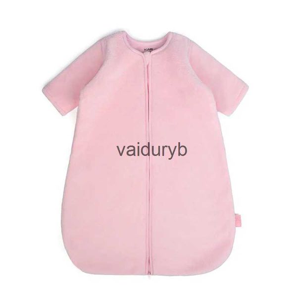 Sacos de dormir Bebé Protección del vientre Pijamas Coral Fleece Recién nacido Anti-patadas Edredón Chaleco Estilo Otoño Manga desmontable Saco de dormir para niños vaiduryb