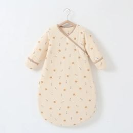 Sacos de dormir Bebé nacido 100% saco de dormir de algodón para niños nacidos invierno edredón antipatadas suave y cálida ropa de dormir para niños 231129