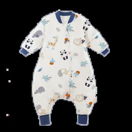 Sacs de couchage Bébé sac de couchage dessin animé enfants pyjamas Infantil trucs pour quatre saisons coton enfant en bas âge sac enfants vêtements de nuit literie combinaison 231108