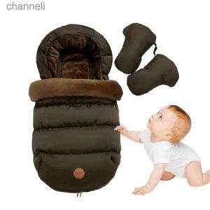 Sacos de dormir Cochecito de bebé Saco de dormir Cojín a prueba de viento para recién nacido Saco para cochecito Sacos de dormir Carro de invierno infantil Saco de dormir Bolsas de coche para bebés YQ231130