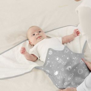 Bolsas de dormir Bebé Swaddle Manta Envoltura para bebé Ajustable Recién nacido Bolsa de algodón orgánico Niños Niñas