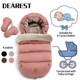 Sacs de couchage bébé hiver sac isolé couvre-pieds pour enfants poussette coupe-vent chaud épais coton Pad 230909
