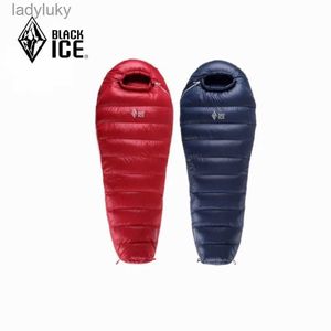 Sacs de couchage BLACK ICE série G mise à niveau momie épissage simple duvet d'oie Camping en plein air unisexe sac de couchage résistant à la neige L240111