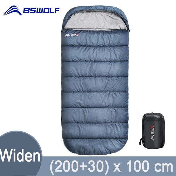 Sacs de couchage BSWolf grand Camping sac de couchage léger 3 saisons ample élargir sac longue taille pour adulte repos randonnée pêche 231025