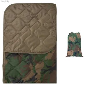 Sacs de couchage Camo Woobie militaire ultraléger Camping couette voyage extérieur Camouflage couverture Portable chaud sac de couchage Pad Poncho HuntingL240111