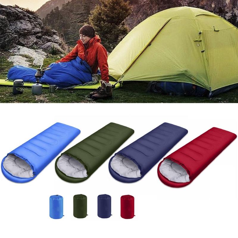 Sacs de couchage sac de camping ultraléger étanche 4 saisons unique enveloppe chaude sac à dos pour les voyages en plein air randonnée