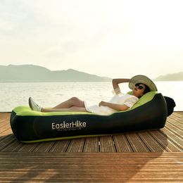 Sacs de couchage Camping pause coussin d'air chaise plage pique-nique canapé gonflable paresseux ultraléger vers le bas lit d'air gonflable mobilier d'extérieur 230825