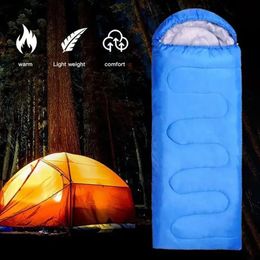 Sacs de couchage Camping enveloppe sac de couchage ultraléger imperméable à l'eau sac à dos chaud saison de sommeil randonnée sacs épissables 4 voyage G8A2 231113