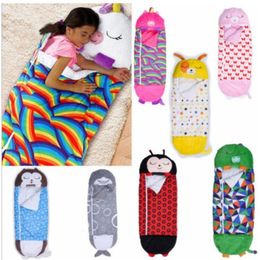 Sacos de dormir Saco de dormir para niños de dibujos animados, almohada de animales, plegable, antipatadas, portátil, pequeño y lindo para niños 231129