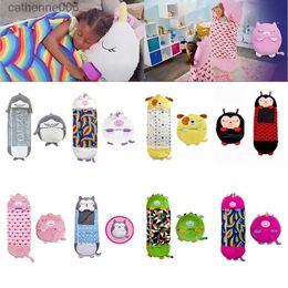 Sacs de couchage Sac de couchage pour enfants pour enfants caricature Animal Couverture SleepSacks Anti-Kick Quilt Plux Dollow Baby Sleep Sack for Boys Girlsl231226