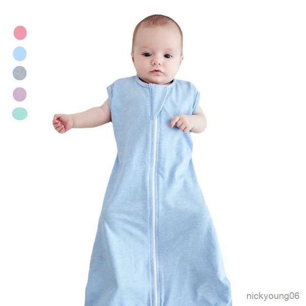 Sacs de couchage coton bébé infantile filles garçon lange d'emmaillotage été pouces nouveau-né poupée sommeil R230614