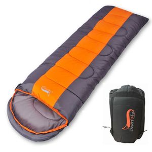 Bolsas de dormir Desert Fox Camping Bag 220x85 cm Sobre impermeable Shell Saco de compresión ligero para senderismo Viajes 231102