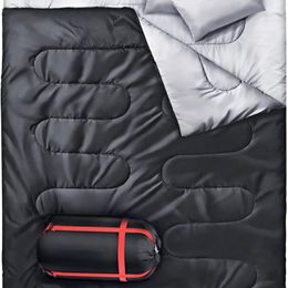 Sacs de couchage pour adultes avec 2 oreillers 2 personnes imperméables