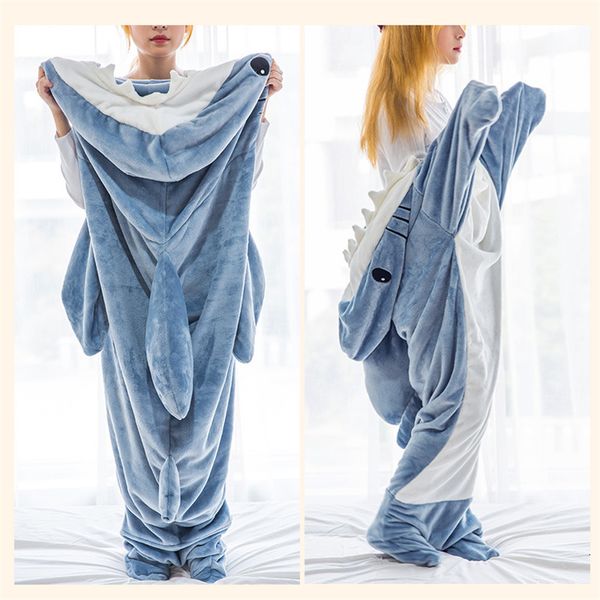 Sacs de couchage Gris Requin Onesies Adulte Pyjamas Cosplay Kigurumi Pyjamas Dessin Animé Halloween Costume Vêtements De Nuit Combinaison Vêtements 230922