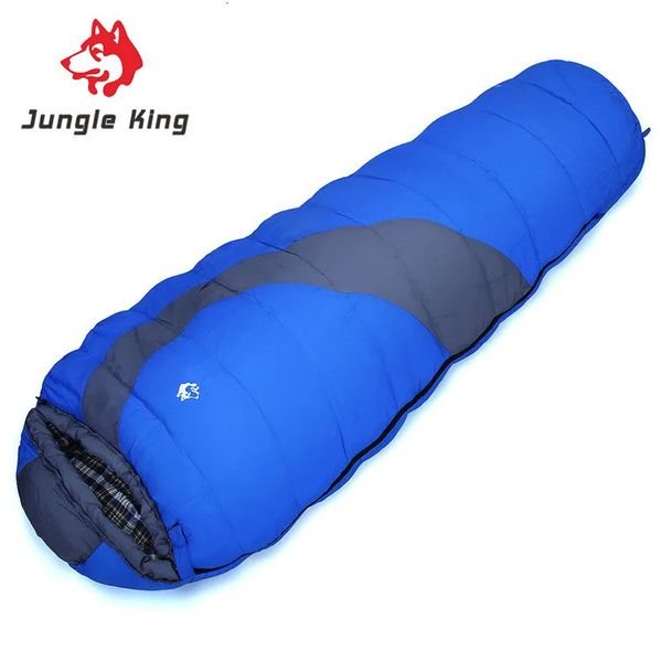 Sacs de couchage Jungle King Équipement de camping de montagne en plein air sac de couchage en gros automne et hiver 1010 degrés suture coton 231128