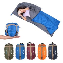 Slaapzakken Lixada 190 75cm Outdoor Enveloptas Kamperen Reizen Wandelen Multifunctioneel Ultralight 680g 231005