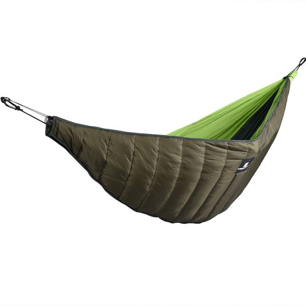 Bolsos de dormir Lixada Ultralight Winter Outdoor Camping Hammock dormido Bajo Grado Invierno Portable Cálido de invierno debajo de la colcha Hamaca de algodón 230323