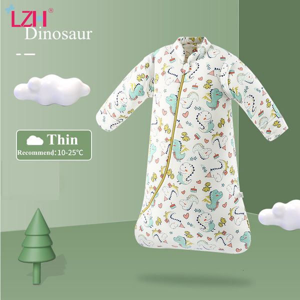 Sacs de couchage LZH automne hiver pour bébé pur coton pyjamas nés garçons filles vêtements 0-5T Anti-Kick 221012