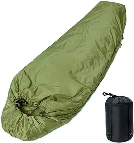 Sacs de couchage Patrouille militaire/sac de couchage intermédiaire faisant partie d'un système de couchage modulaire en 4 pièces pour toutes les saisons Olive Drab/noir ultraléger 230823