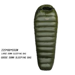 Slaapzakken Mountaindream Large Outdoor warmte draagbare kampeertrip Mommy Goose Down Bag voor volwassenen 231128
