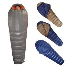 Slaapzakken Mountaindream Outdoor Volwassen Warm Super Light Travel Camping Down Slaapzak gevuld met eenden downping tas 230323