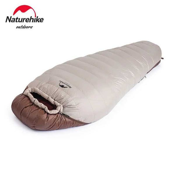 Bolsas de dormir Naturehike SnowBird invierno al aire libre momia saco de dormir portátil ultraligero Camping pato abajo mantener caliente perezoso BagL23