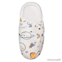 Sacs de couchage nouveau-né sac d'emballage Portable bébé coton couverture couche Swaddle infantile sommeil nid R230614