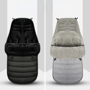 Sacs de couchage Outdoor born baby hood épais solide hiver doux confortable charrette à bras sac de couchage chaud charrette couvre-pied 230407