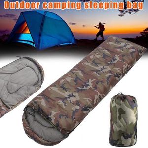 Sacs de couchage en plein air Camouflage Enveloppe Adult Travel Lunch Pause Office Office Leisure Lazy Sleep 221203