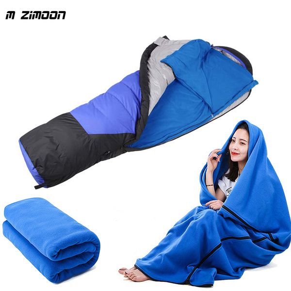 Sacos de dormir Polar Fleece Sleeping Bag Liners para campamento al aire libre Sleeping Gears Carpa Pad Ultra-Light Travel Camping Sleeping Bag Accesorios 230621