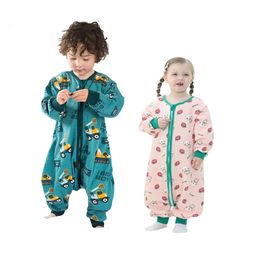 Slaapzakken Slaapzak voor baby's Lente Herfst Slaapzakken voor kinderen Tas voor kinderen Nachtkleding Onesie Kinderpyjama Sacos De Dormir 231031