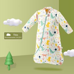 Slaapzakken lente herfst voor baby pure katoenen pyjama's geboren jongensmeisjes kleding 05T Antikick 230404