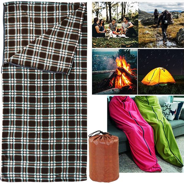 Sacs de couchage épaissir polaire sac tapis Camping en plein air voyage hiver chaud thermique tente coussinets pour 230922