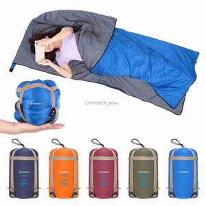 Sacs de couchage Tomshoo sac de couchage Portable extérieur automne printemps respirant enveloppe souple Compression sacs de couchage pour le Camping et la randonnée L231226