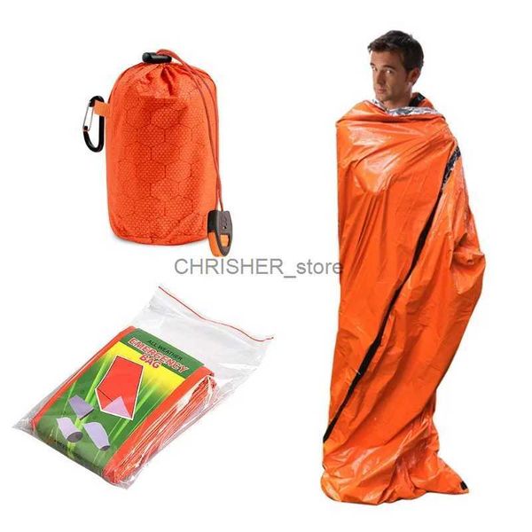 Sacs de couchage étanches du sac de couchage thermique léger en cas de couverture de couverture de survie bivale