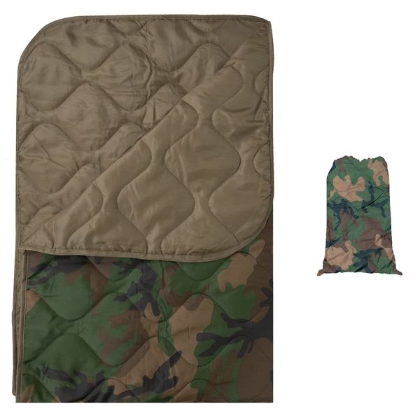 Sacos de dormir Impermeable Militar Verano Ultraligero Camping Edredón Viaje Manta de camuflaje al aire libre Portátil Mantener caliente Saco de dormir Pad Poncho 230704