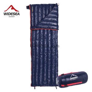 Sleeping Bags Widesea Camping Ultralight Sleeping Bag Down Waterproof Lazy Bag Portable Storage Compression Slumber Bag Travel Sundries BagL231226