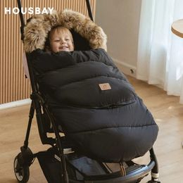 Sacs de couchage Chancelière d'hiver Amovible nés Berceaux Enveloppe Pour Décharge Plus Épais Chaud Sortie Poussette Bébé Sac 03 Ans 230404