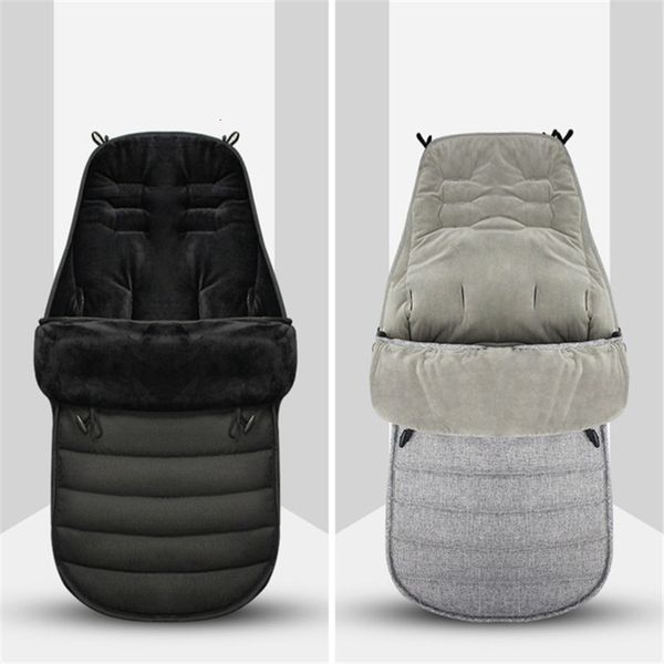 Sacs de couchage Hiver épaissi sac de couchage chaud bébé sac de couchage enveloppe né coupe-vent imperméable poussette couvre-pied poussette accessoire 230412