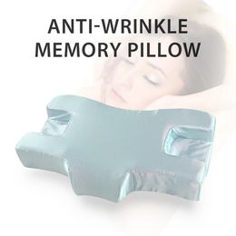 Almohada de bella durmiente Satinada de satén contra la conducta de la espuma de la memoria del sueño almohada de cama de cuidado de la piel suave y suave almohada 240410