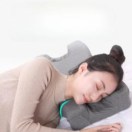 Oreiller Sleeping Beauty - Satin Anti-Wrinkes Memory Mooun Molow pour la protection du cou et les soins de la peau 240410