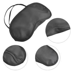 Masque pour les yeux endormis Ombre pour les yeux de la sieste Couverture Masques pour les yeux bandés Lunettes de fret aérien Outil de voyage Cache-oeil en polyester doux