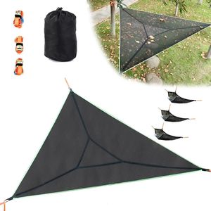 Hamac de sommeil extérieur lit portable grand portable pour le camping suspendu multi-personne triangle de tapis de tapis hamac