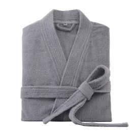 Vêtements de nuit 100% coton peignoir pour hommes long épais absorbant Terry peignoir de bain kimono hommes serviette peignoir plus vêtements de nuit femmes robe de chambre