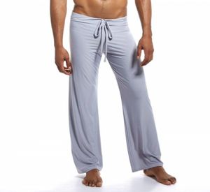 Vêtements de nuit pour hommes sous-vêtements sexy pyjamas masculins pantalons de maison ropa sous-vêtements homme cravate leggings loisirs pyjamas pantalons sommeil bas9523814