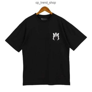 Manches amirly Designer T-shirts T-shirts Mode Splash Encre Graffiti Court Imprimé Tshirt Hommes Coton Casual Oversize Hip Hop Streetwear T-shirts Euro Si AD3S