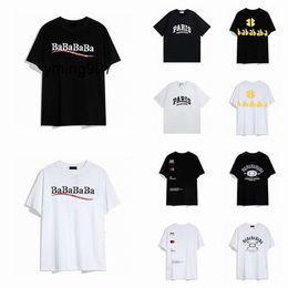 Manches Casual Balencaigaly Homme Balencigaly Chemises Vêtements Chemise Tops T-shirts T S Poitrine Lettre Rue Marques Designers Hommes Shorts T-shirts Femmes Vêtements Clo
