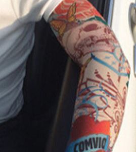 Manches hommes et femmes en nylon tatouage temporaire bass sur les bras de fausses manches de tatouage 6613275